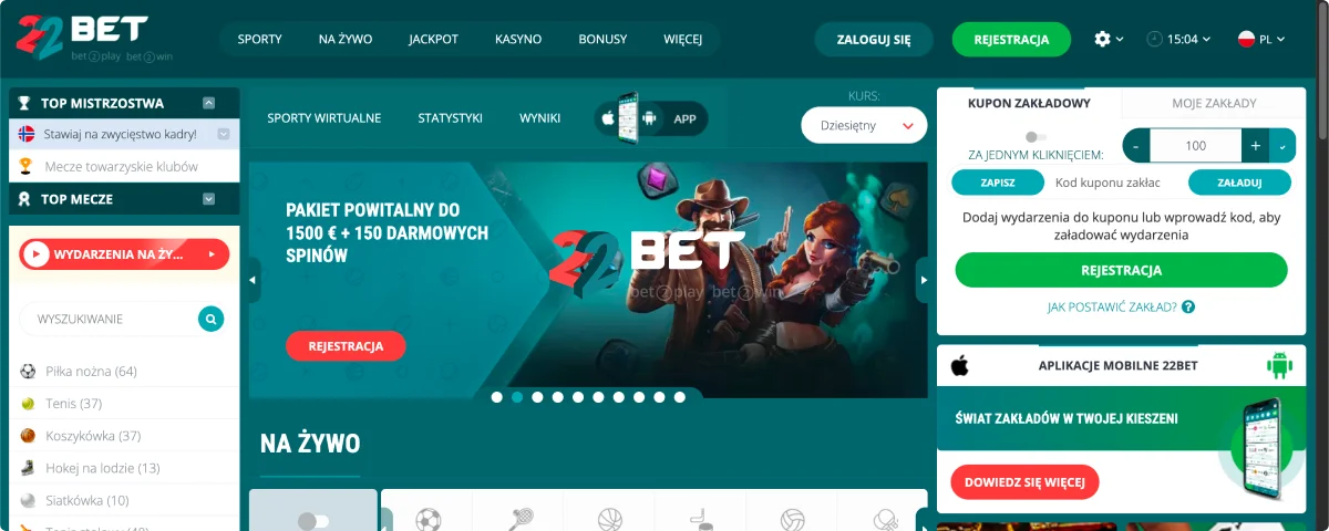 22Bet Kursy Bukmacherskie 22Bet Kursy Bukmacherskie
