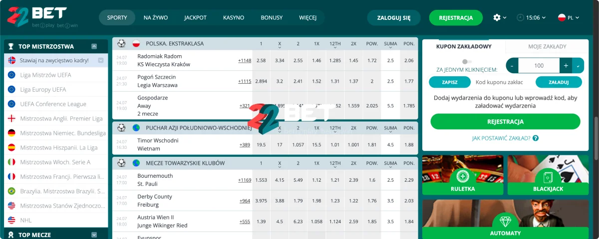 22Bet Zakłady Na Mecze Online 22Bet Zakłady Na Mecze Online